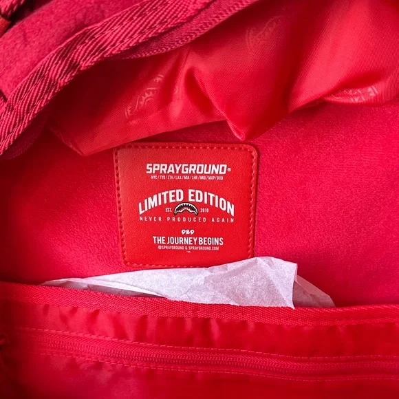 Sprayground Vibrant Red Backpack - Picture 10 of 16